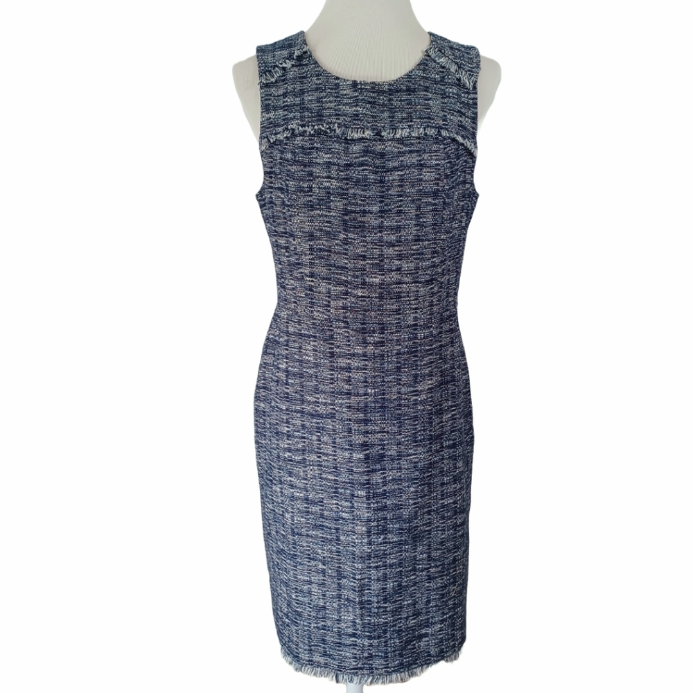 J.CREW WOVEN TWEED SLEEVELESS DRESS SIZE 10